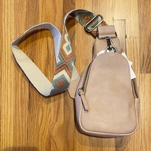 Anthropologie Urban Originals Tan Crossbody Bag NWT